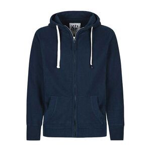 Lazy Jacks Mens Drawstring Full Zip Hoodie / Marine
